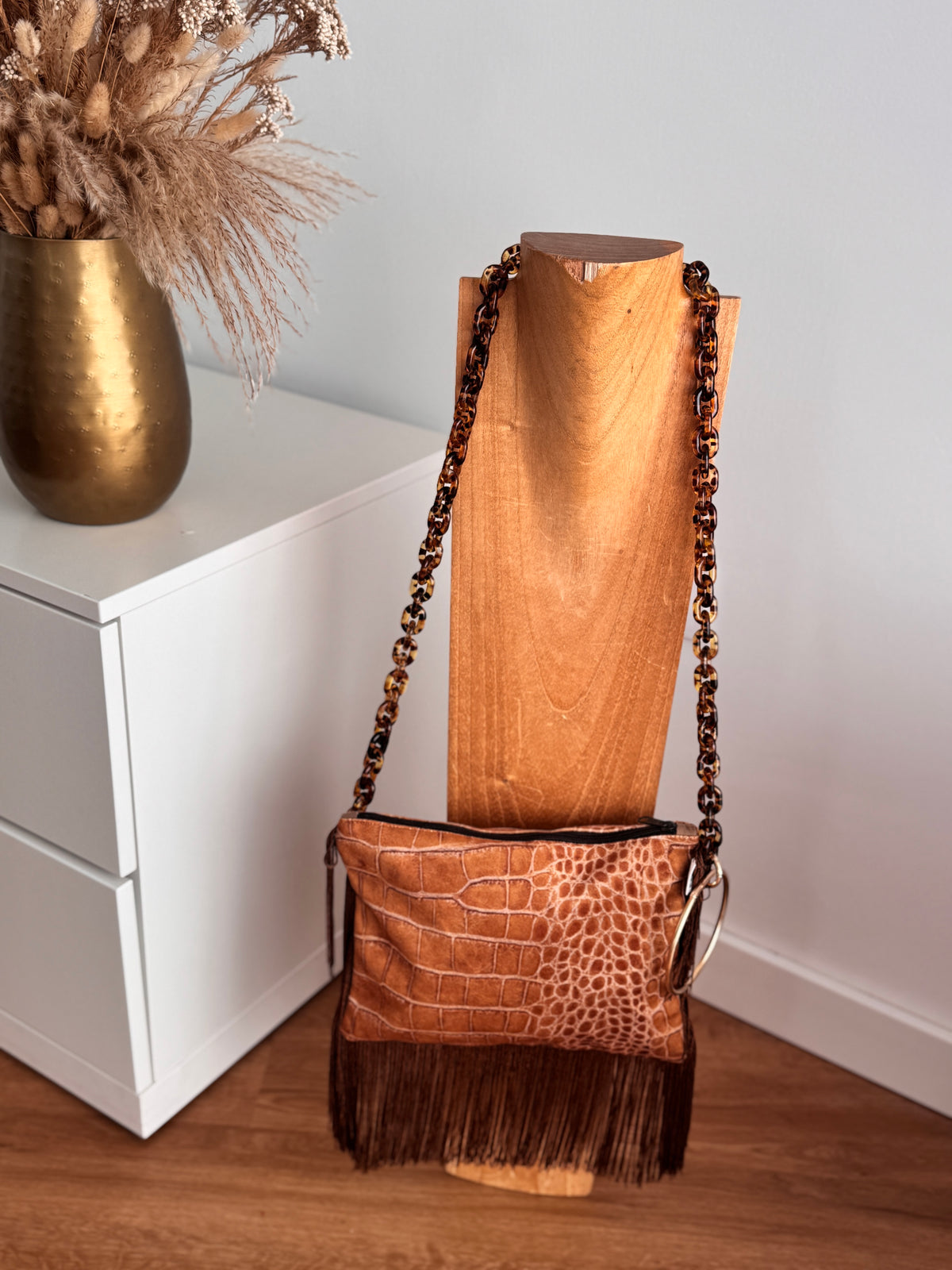 Bolso Plano Flecos
