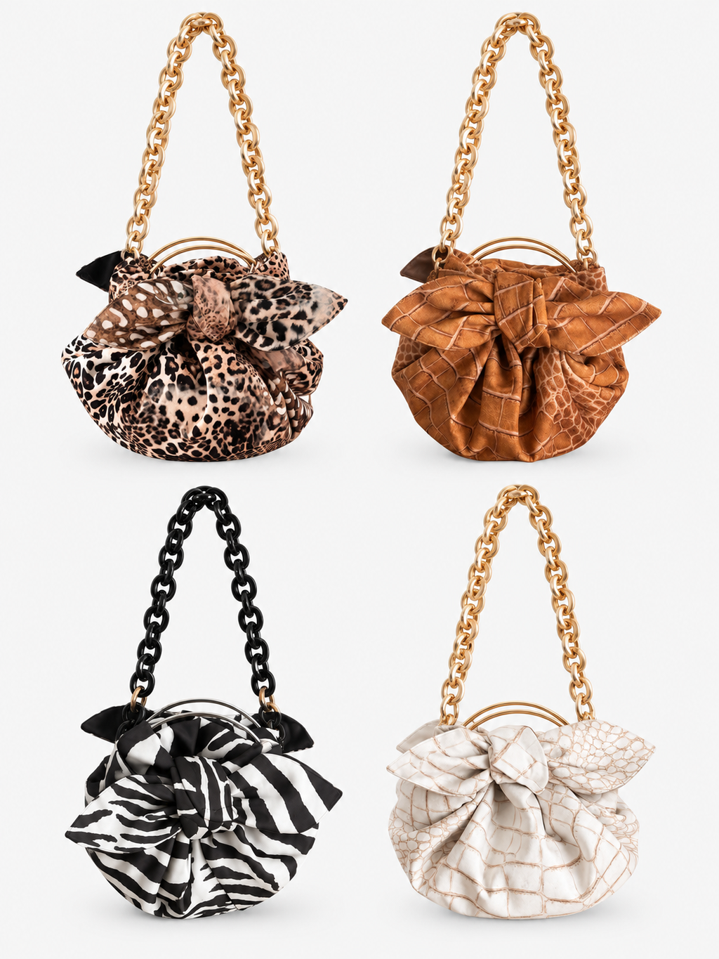Bolso Nudo Japonés Animal Print