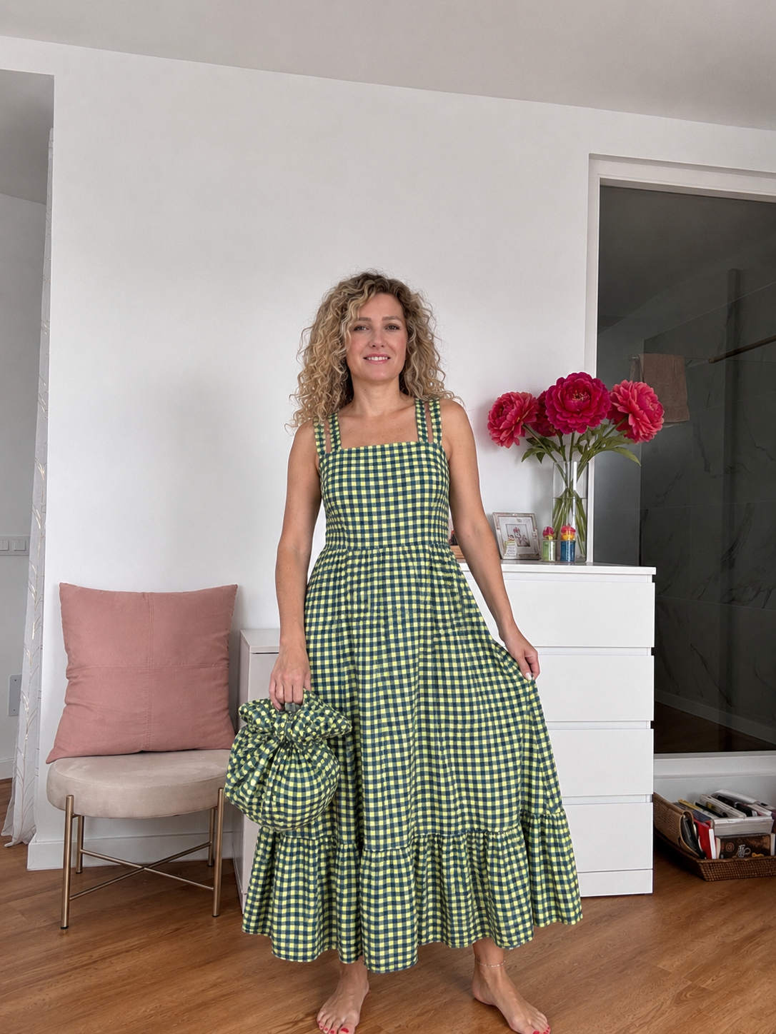 Vestido vichy Asas