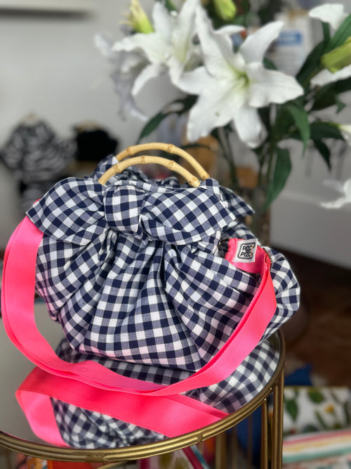 Bolso Nudo Japonés Azul