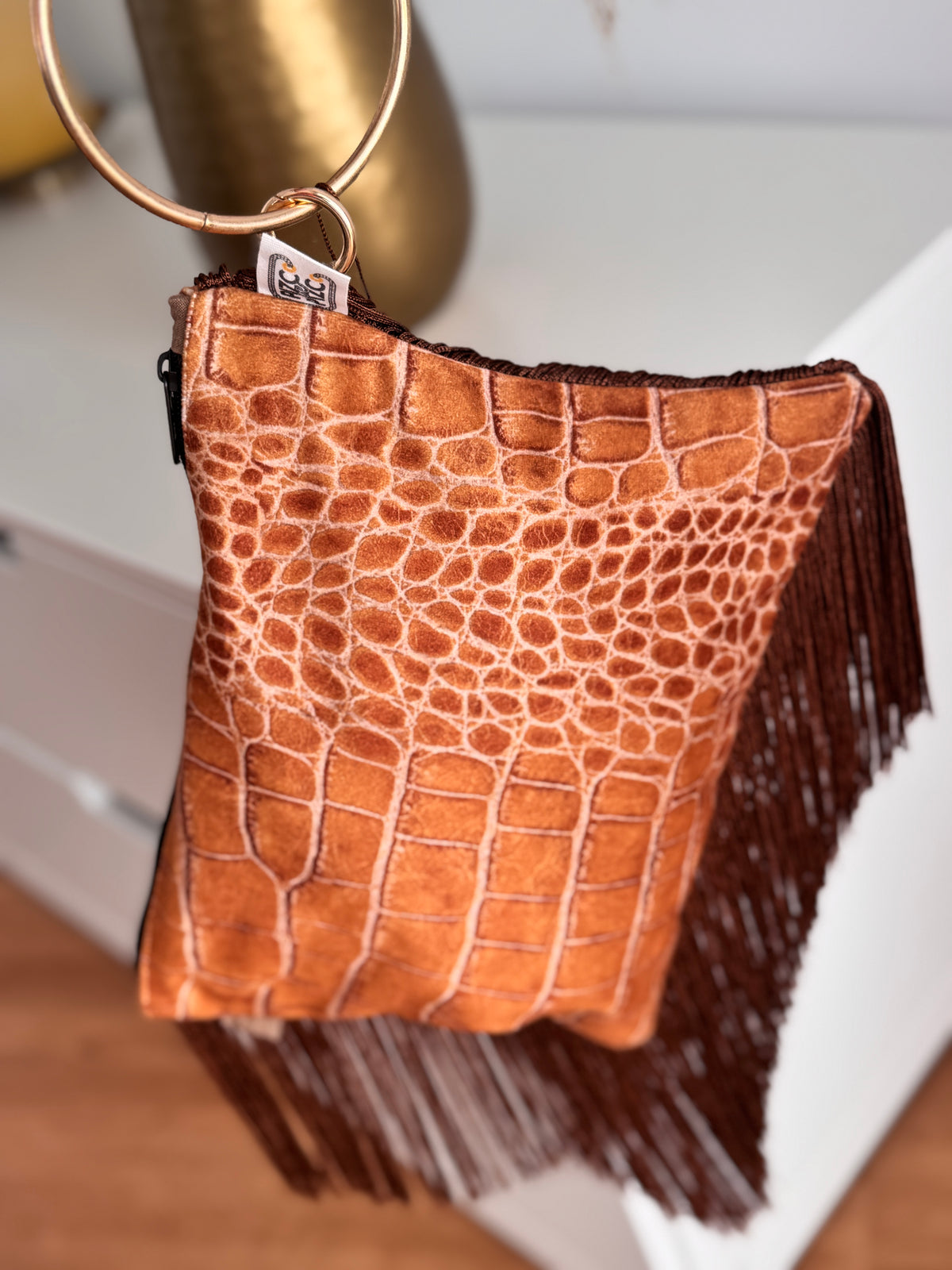 Bolso Plano Flecos