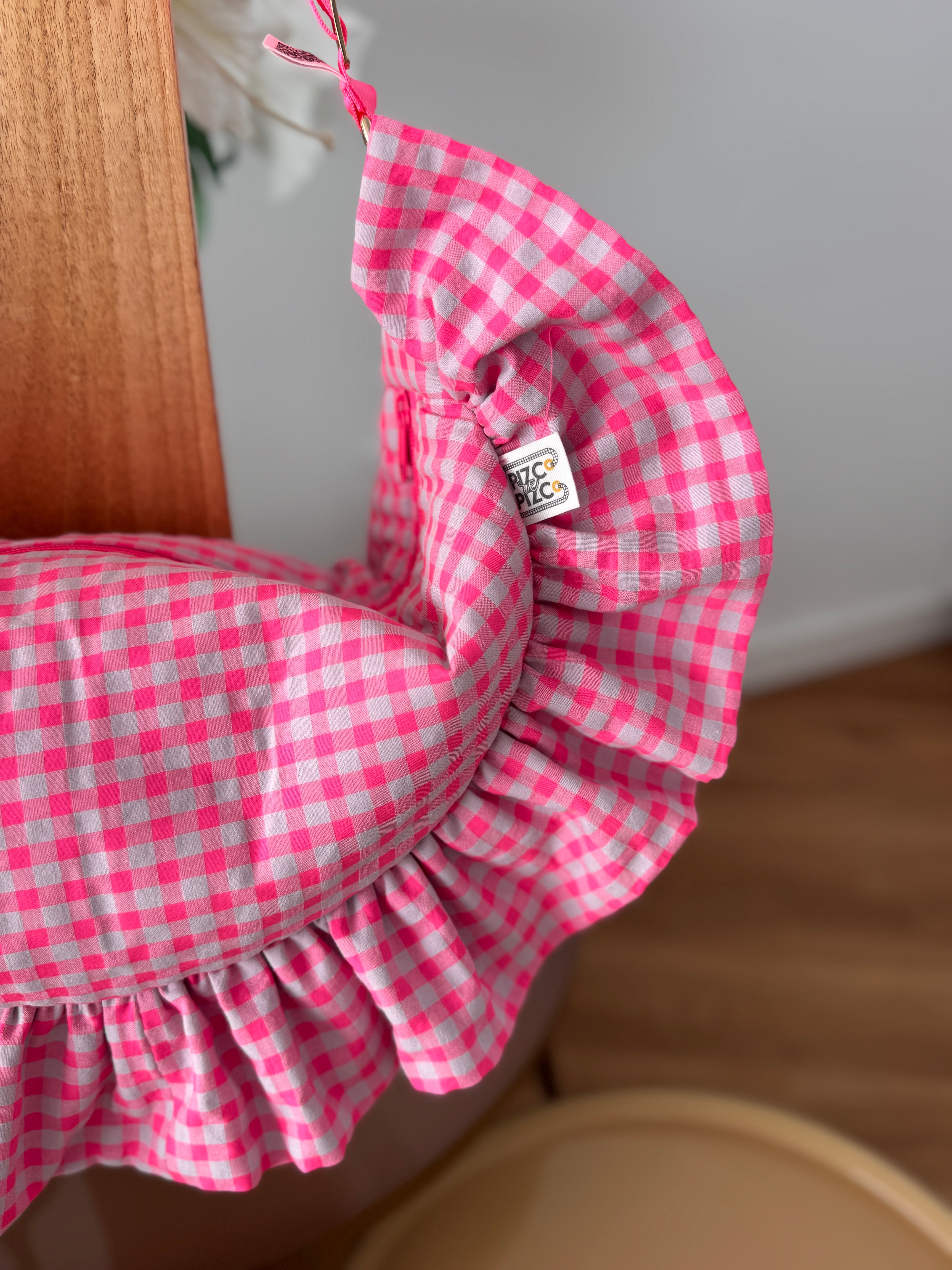 Bolso Volantina Flúor Rosa