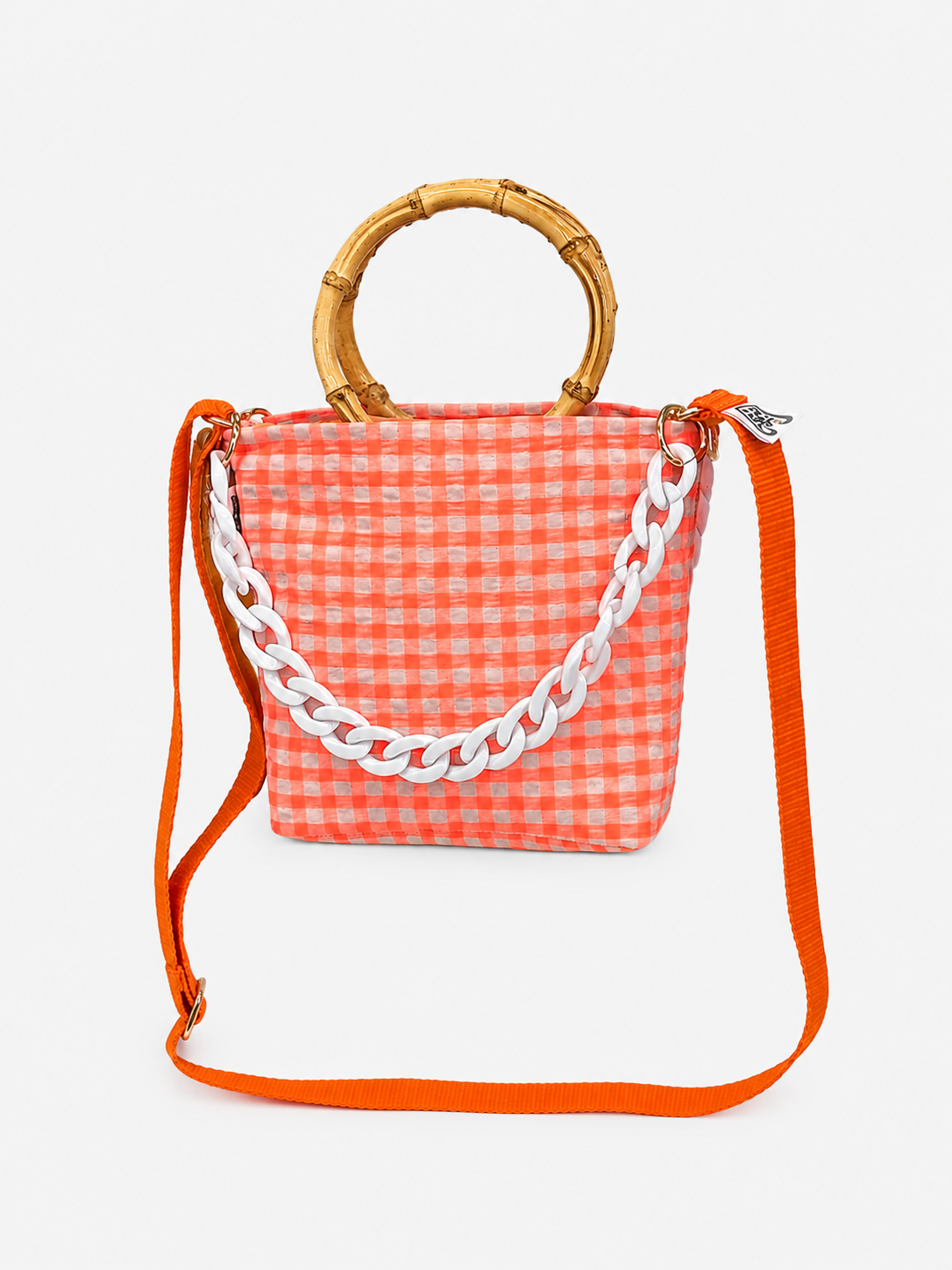 Bolso Vichy Naranja