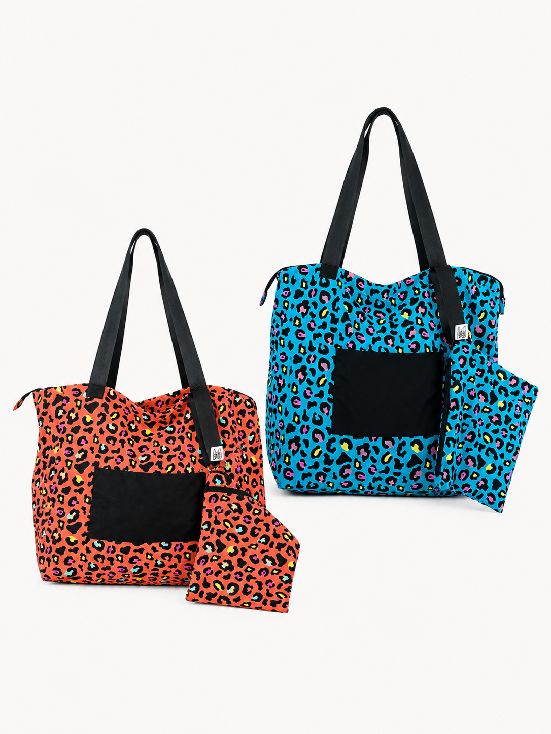 Fluorescent Gingham Shopper Bag