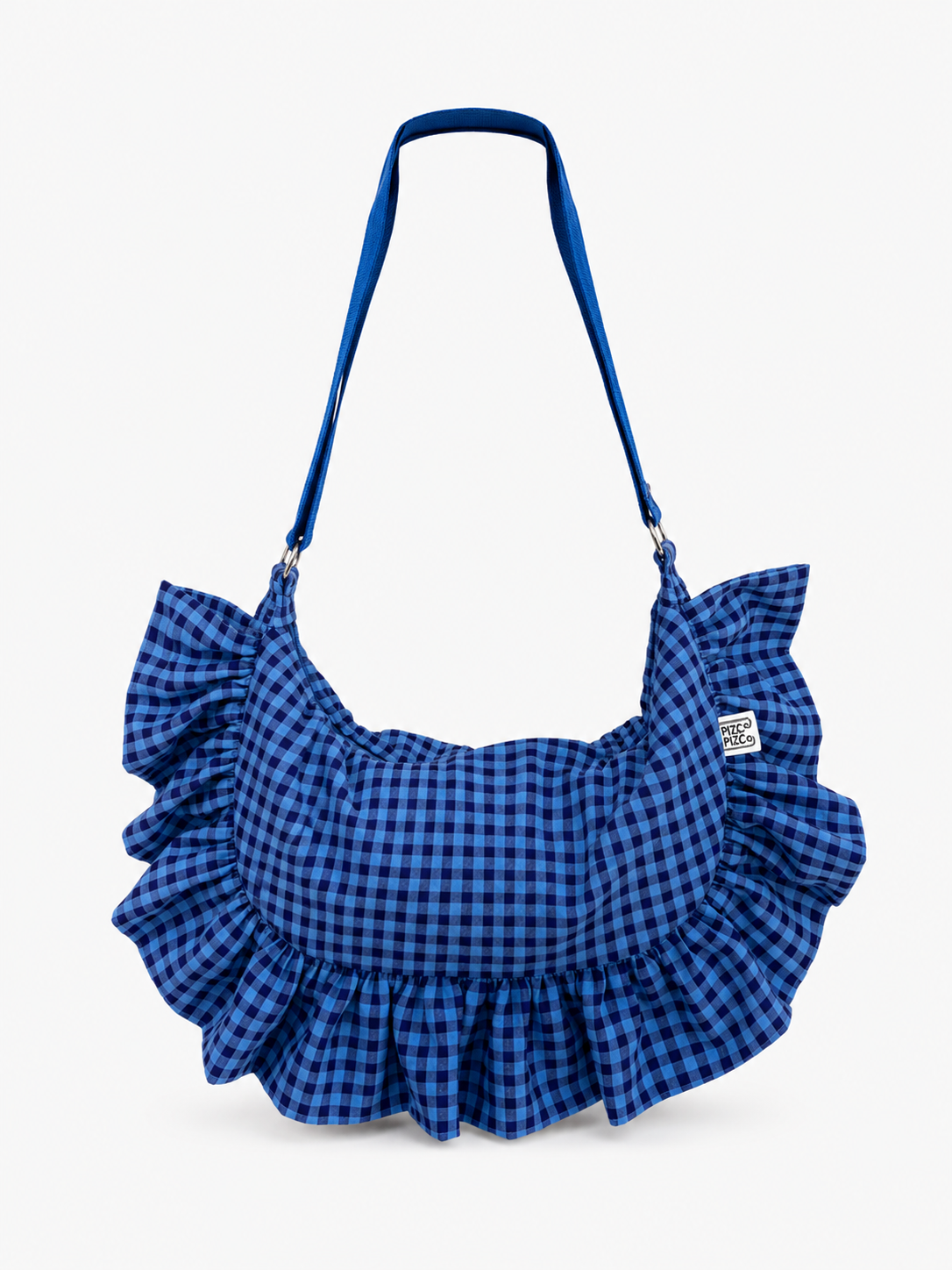 Mustard Gingham Baguette Bag