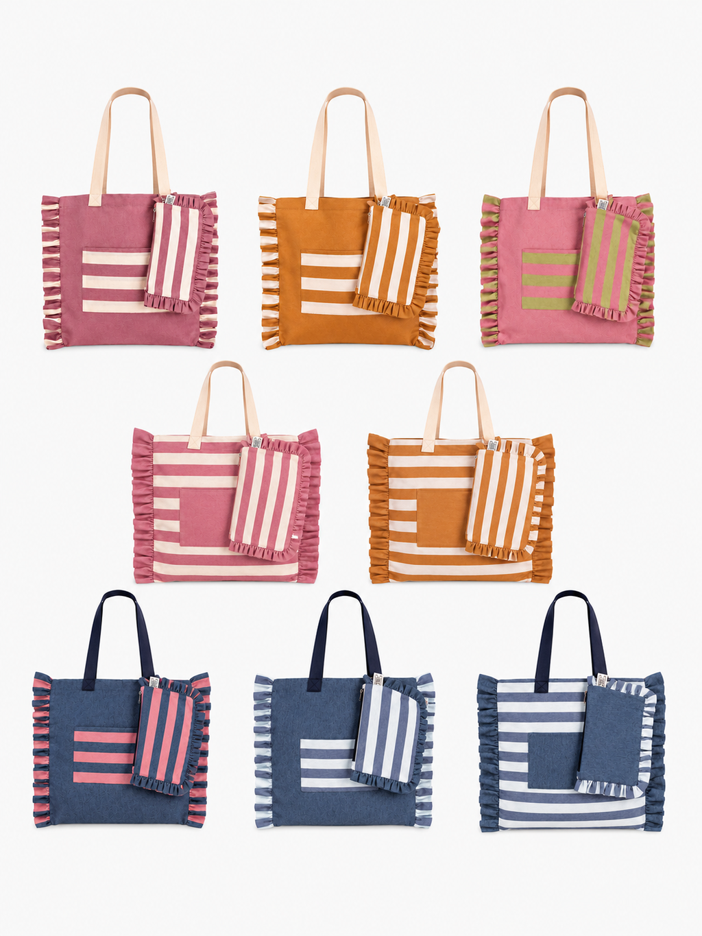 Gingham Beige Tote Bag