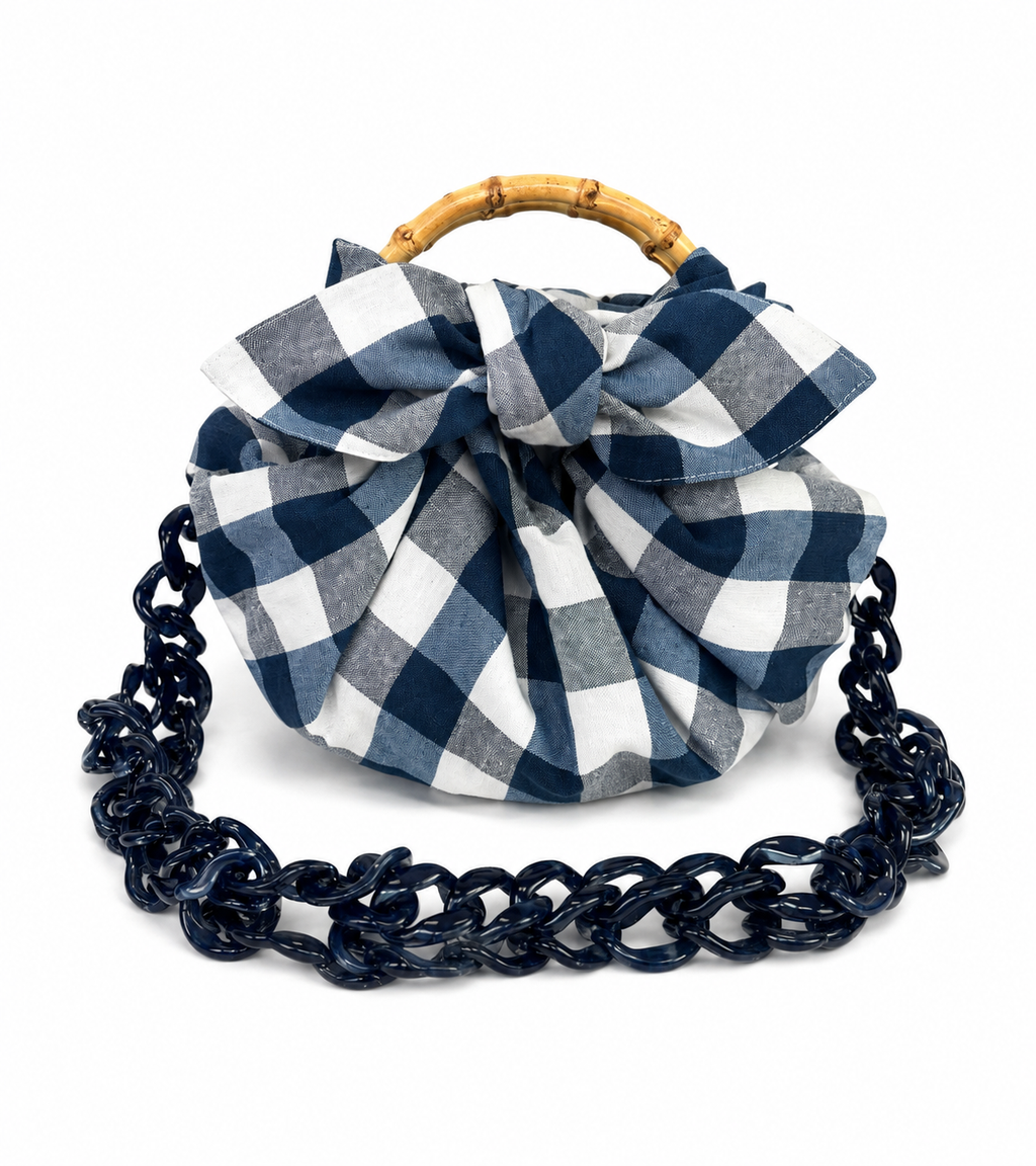 Japanese Knot Bag - Blue