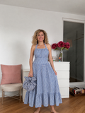 Vestido vichy al cuello