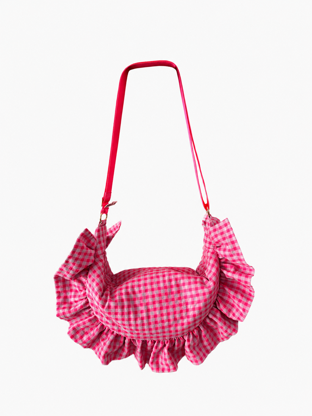 Bolso Volantina Flúor Rosa