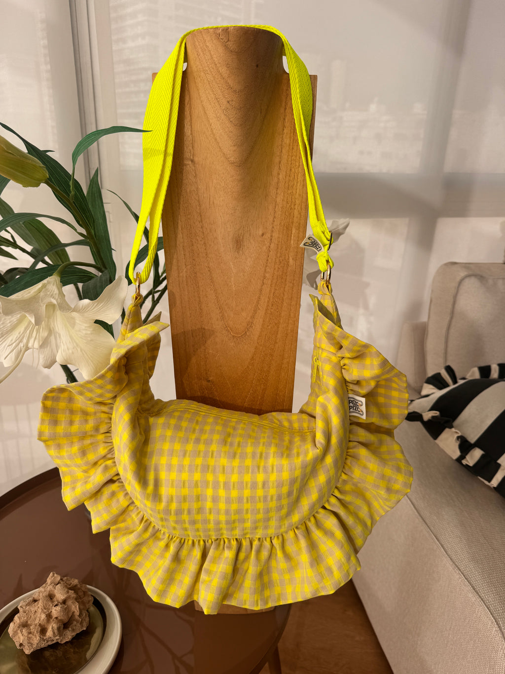 Bolso Volantina Flúor Amarillo