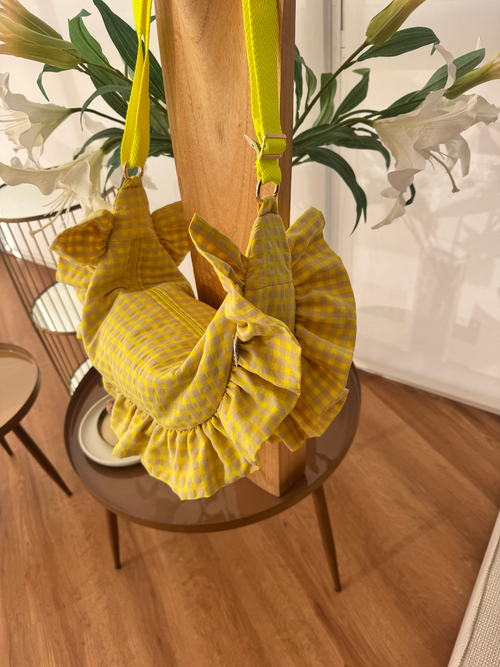 Bolso Volantina Flúor Amarillo