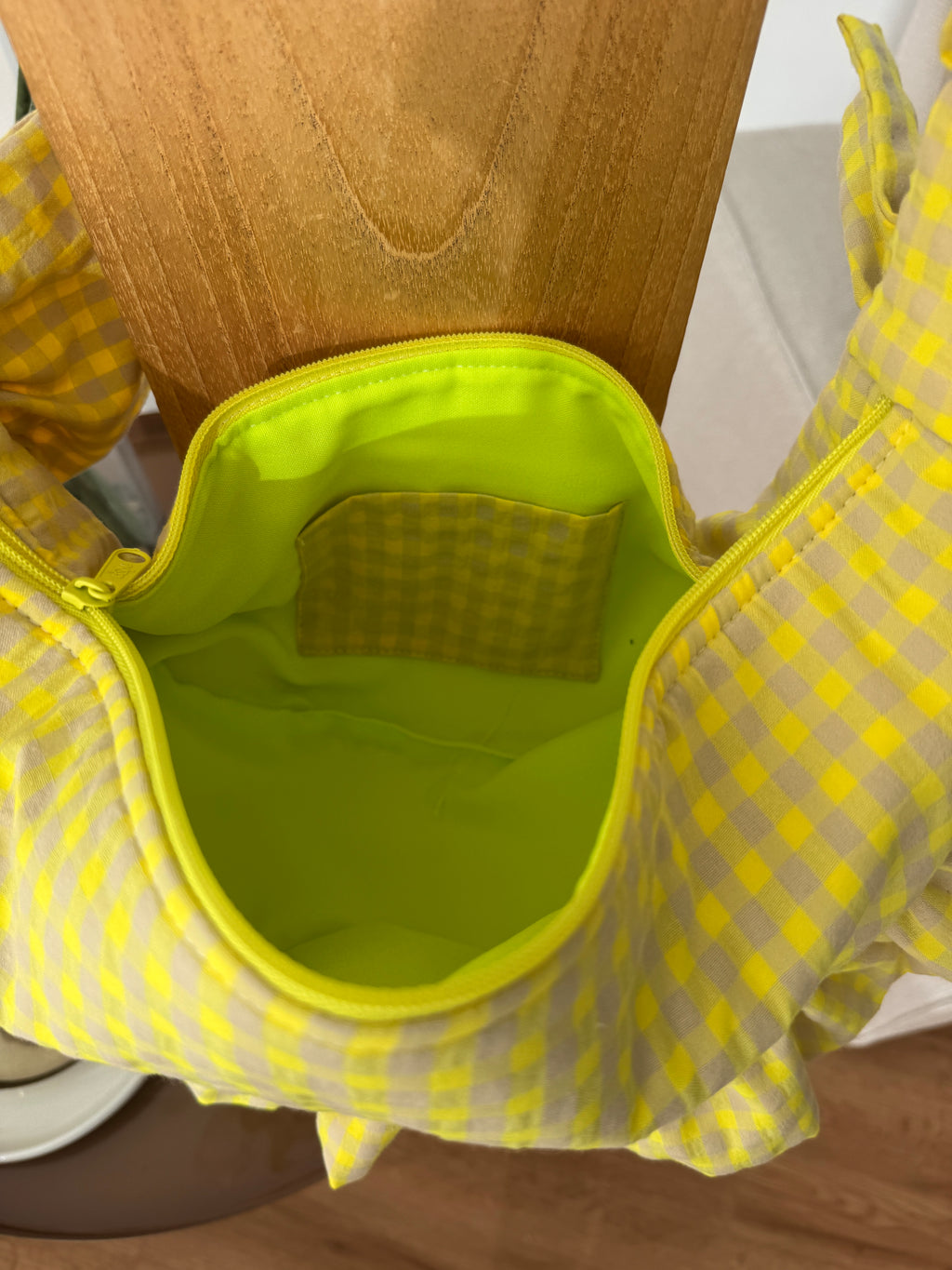 Bolso Volantina Flúor Amarillo