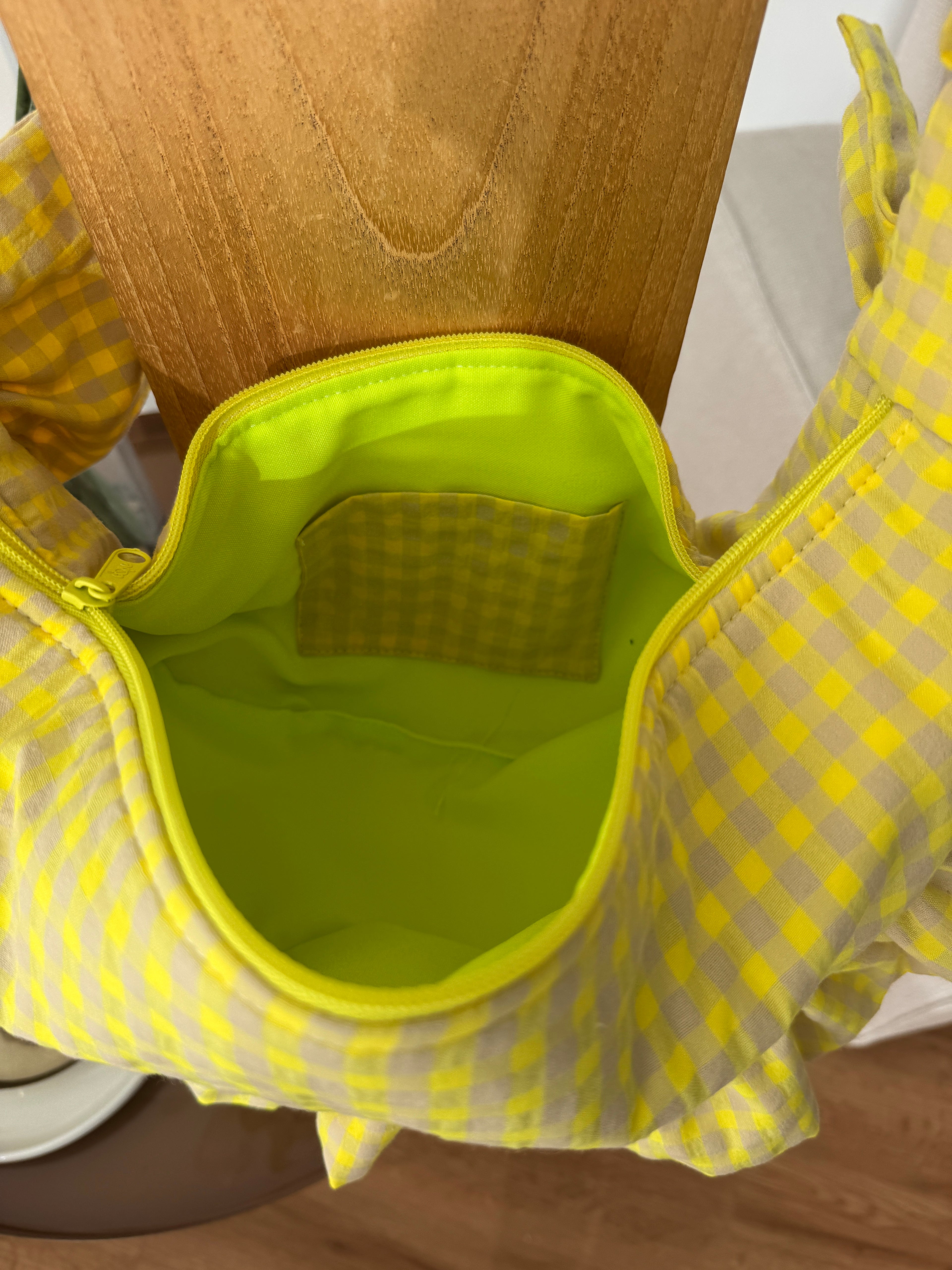 Bolso Volantina Flúor Amarillo
