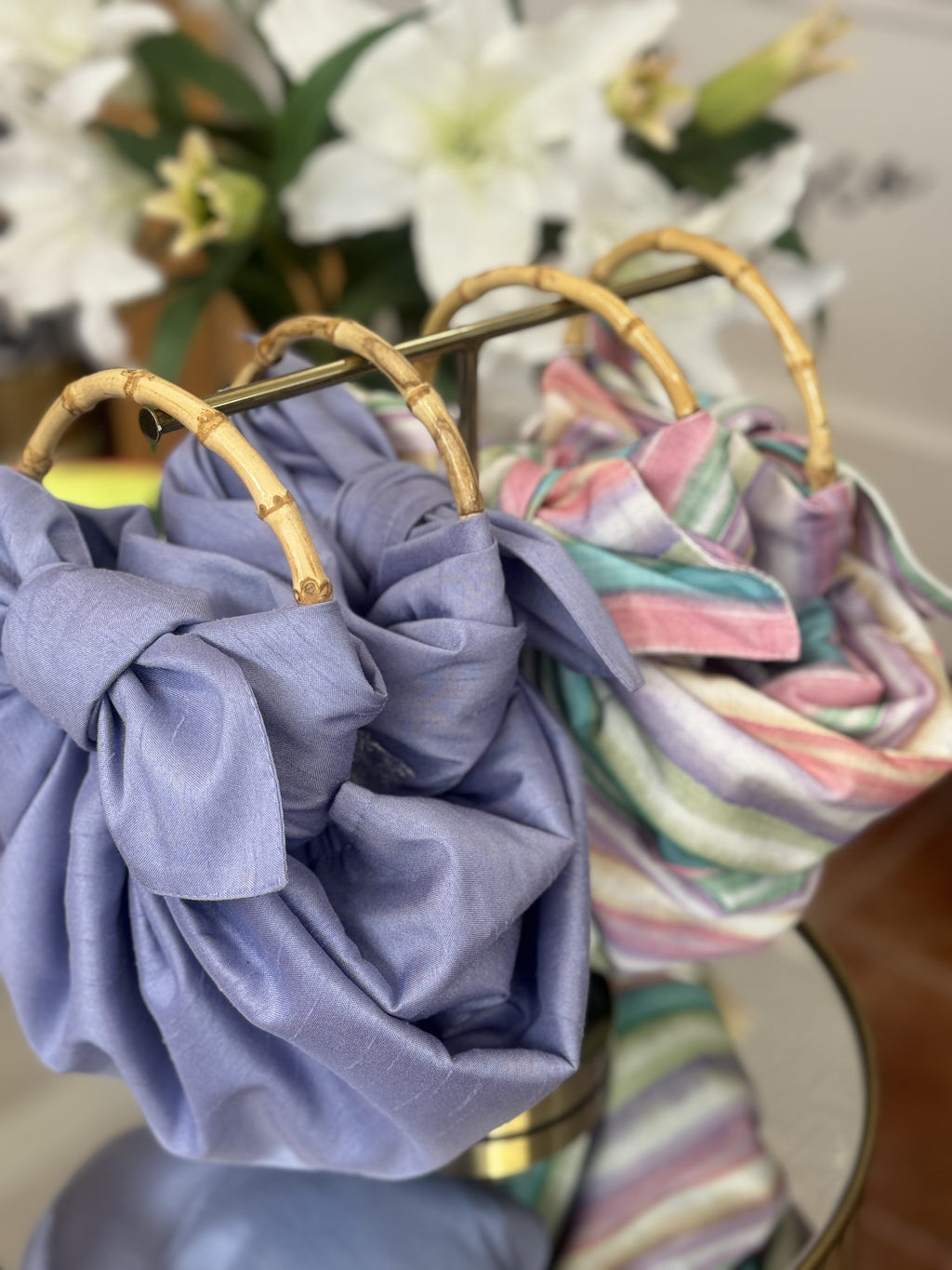 Bolso Nudo Japonés Lavanda