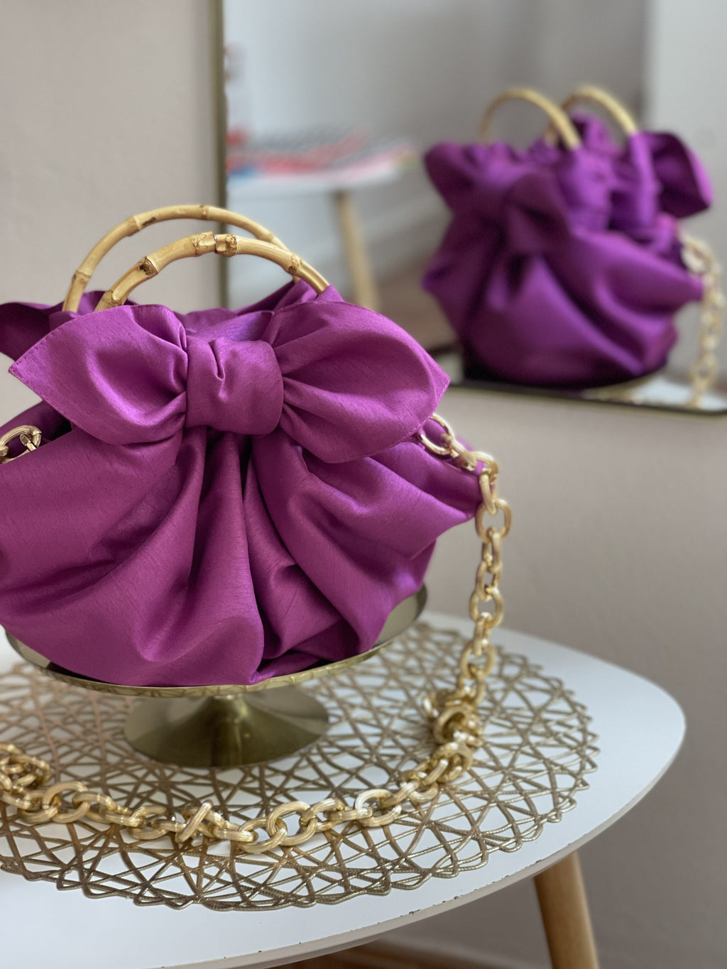 Bolso Nudo Japonés Violeta