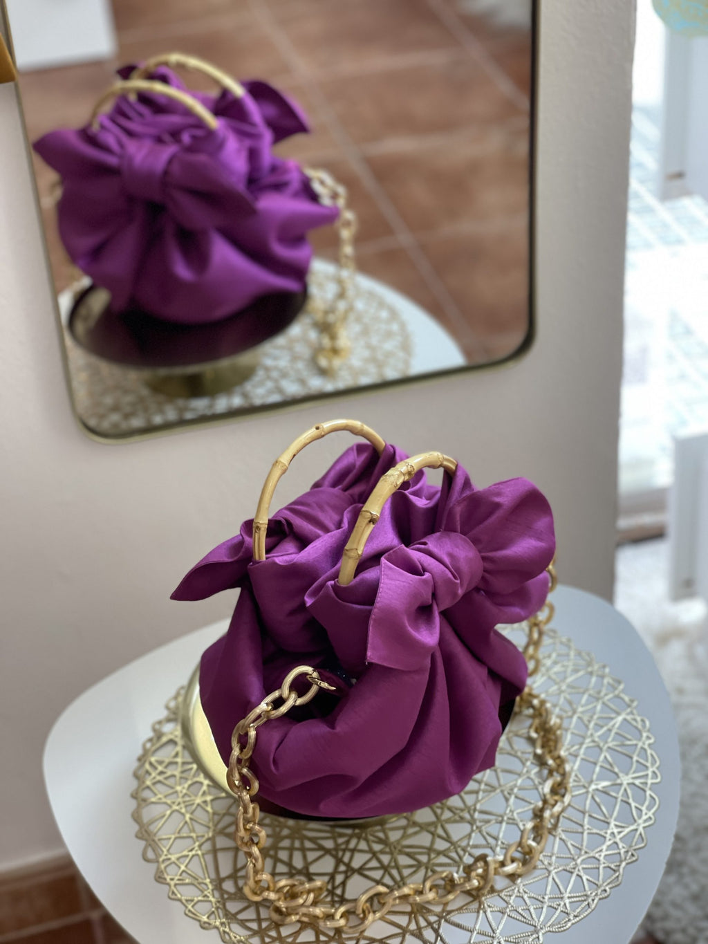 Bolso Nudo Japonés Violeta