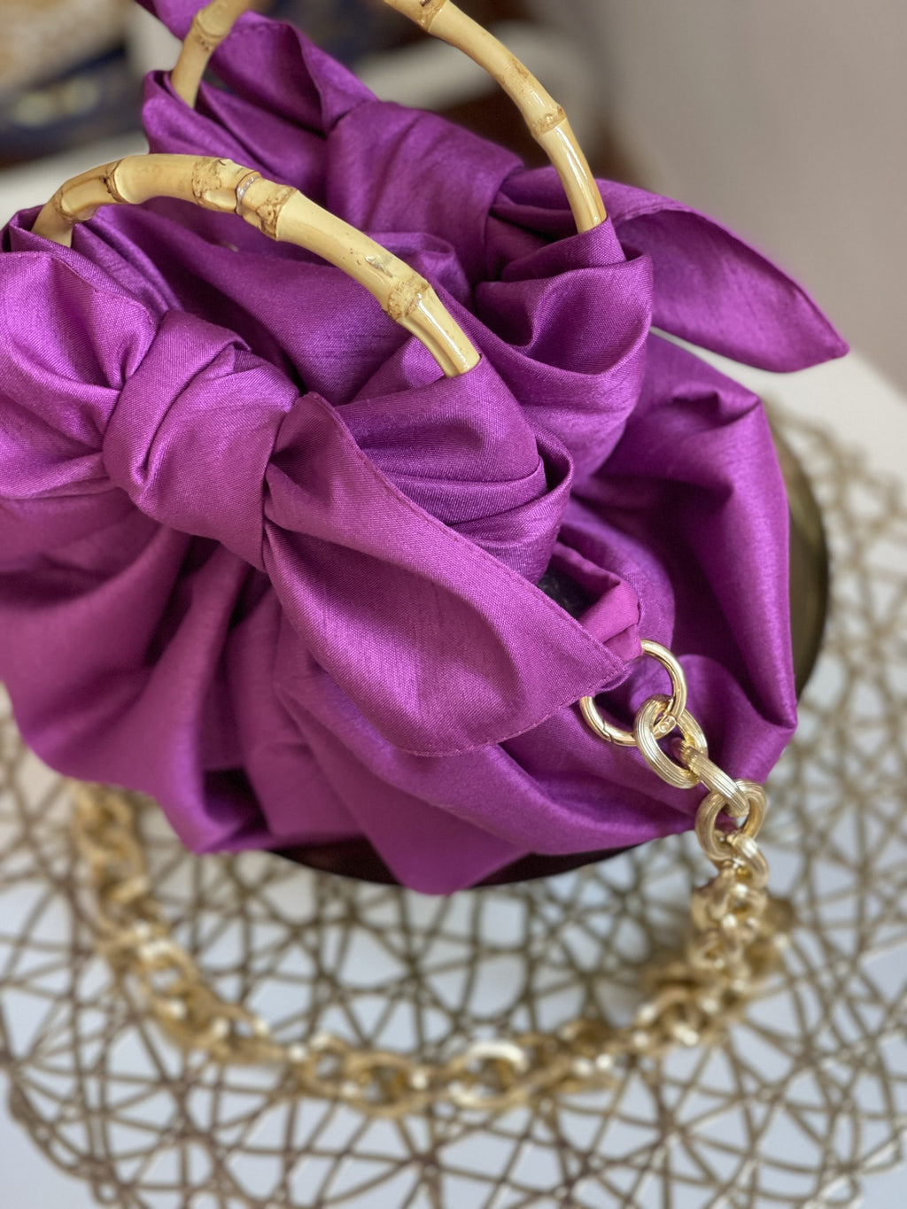 Bolso Nudo Japonés Violeta
