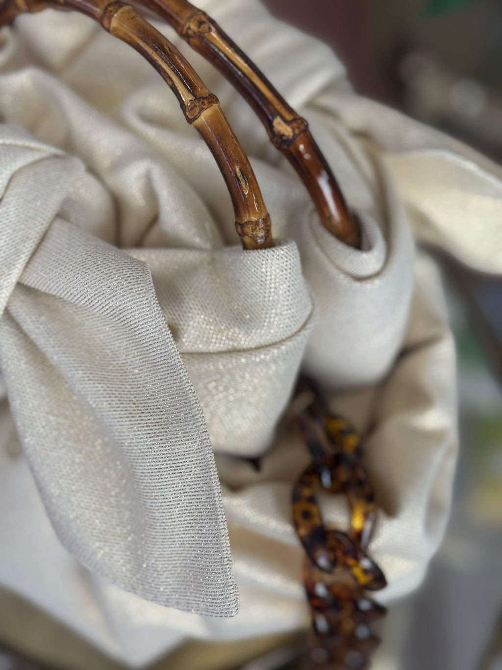 Bolso Nudo Japonés Lurex