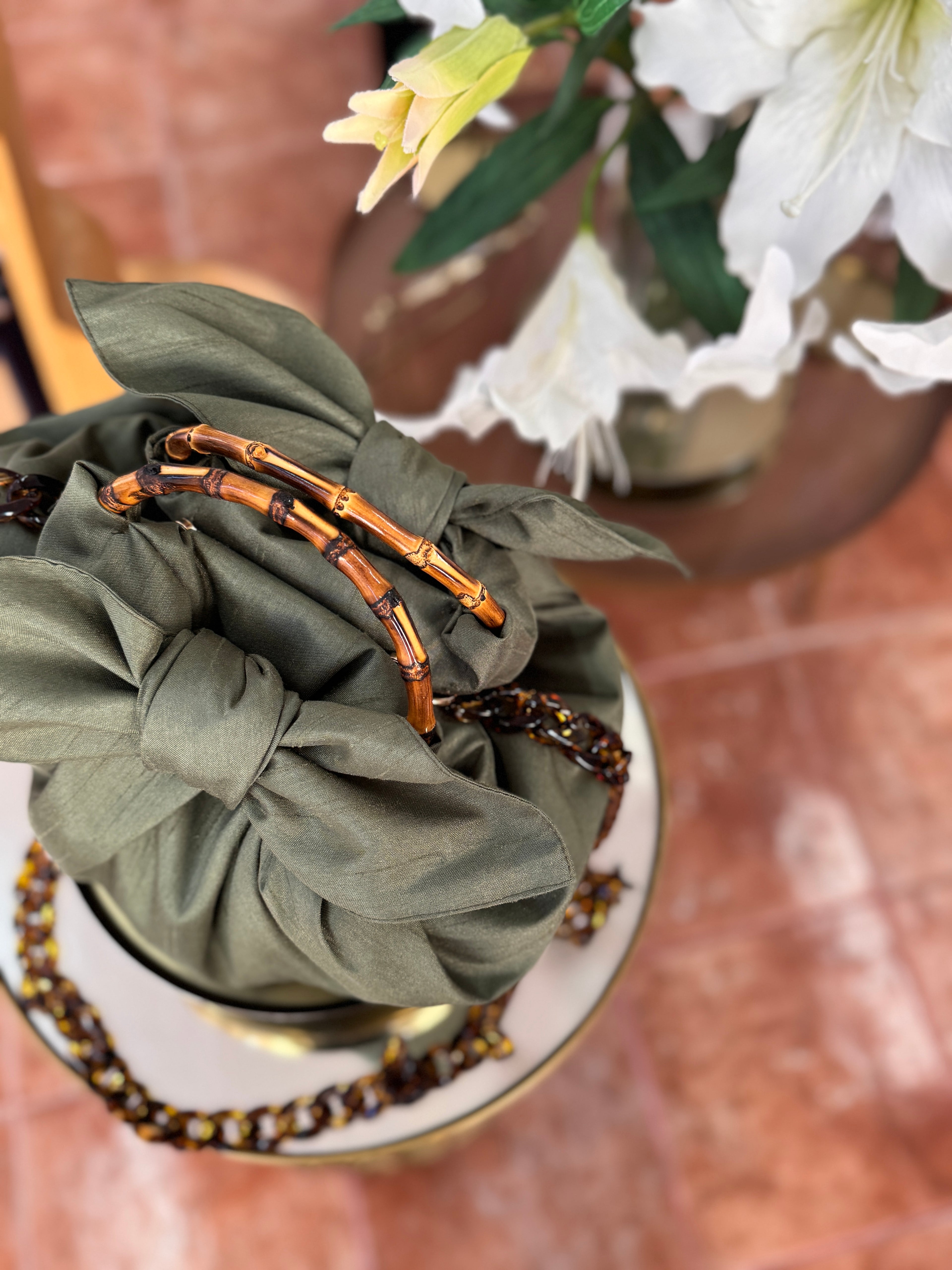 Japanese Knot Bag - Cinnamon