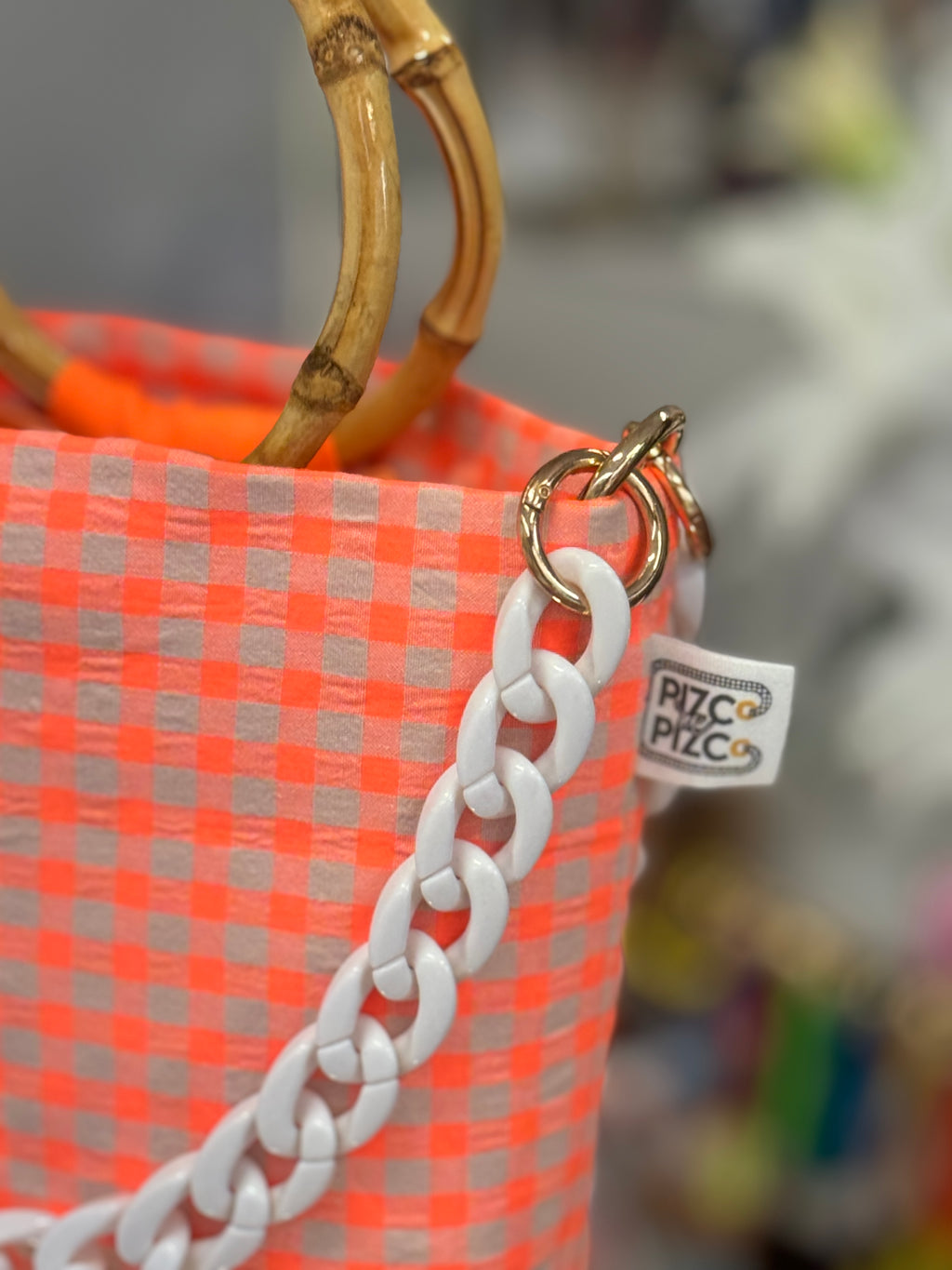 Bolso Vichy Naranja