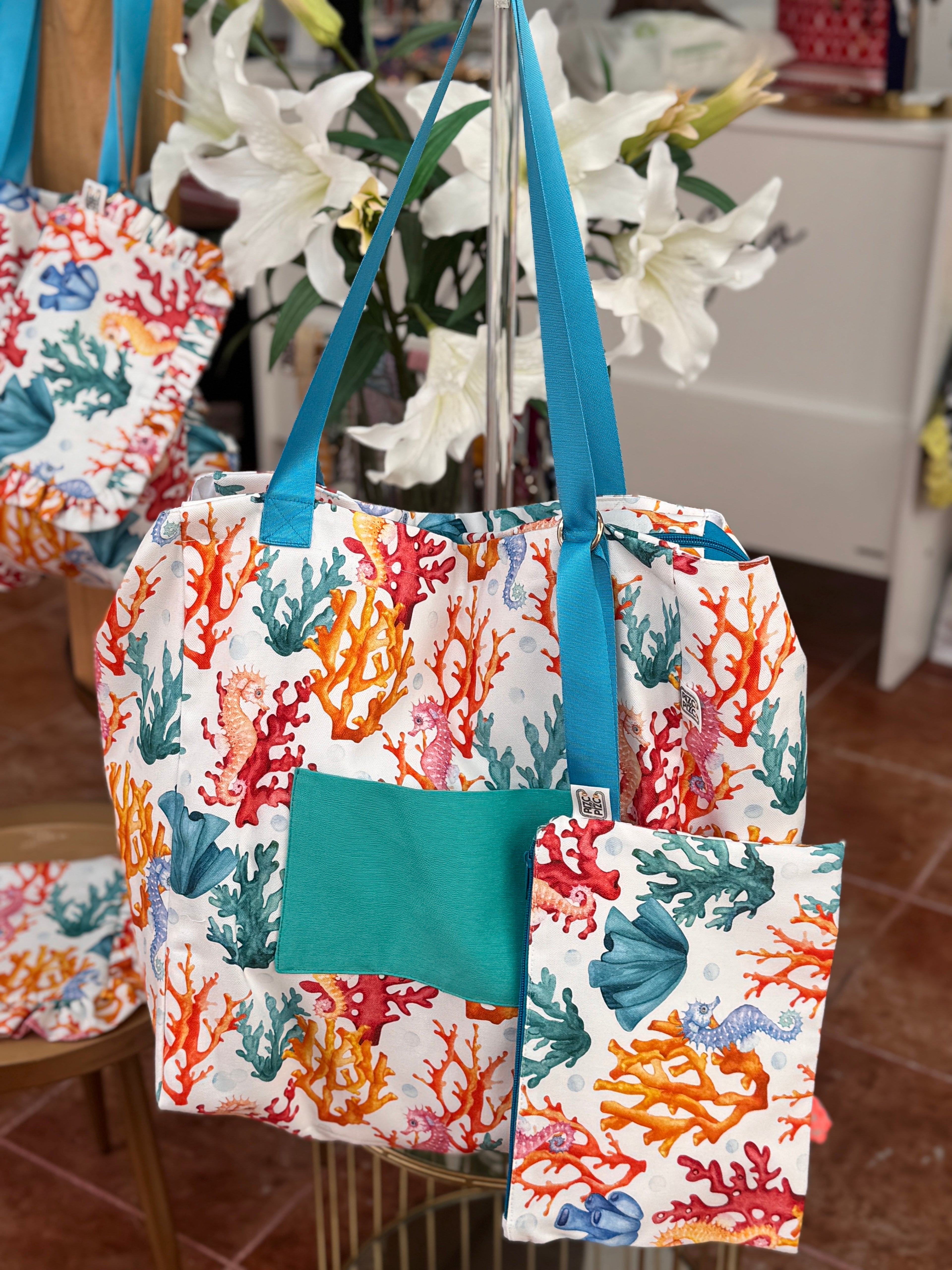 Coral Shopper Bag