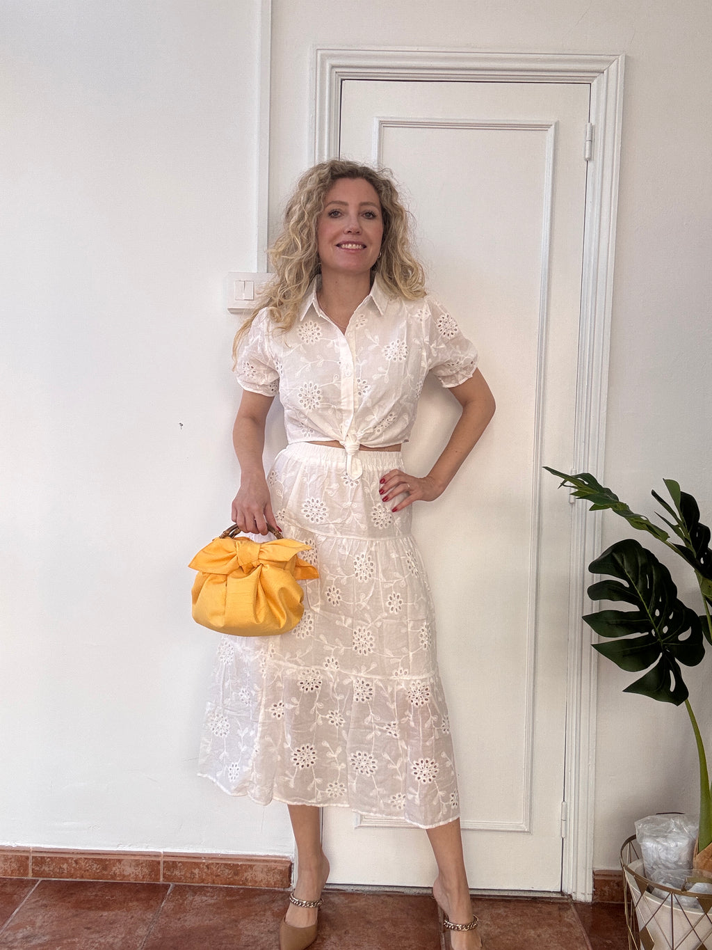 Conjunto Blanco Falda