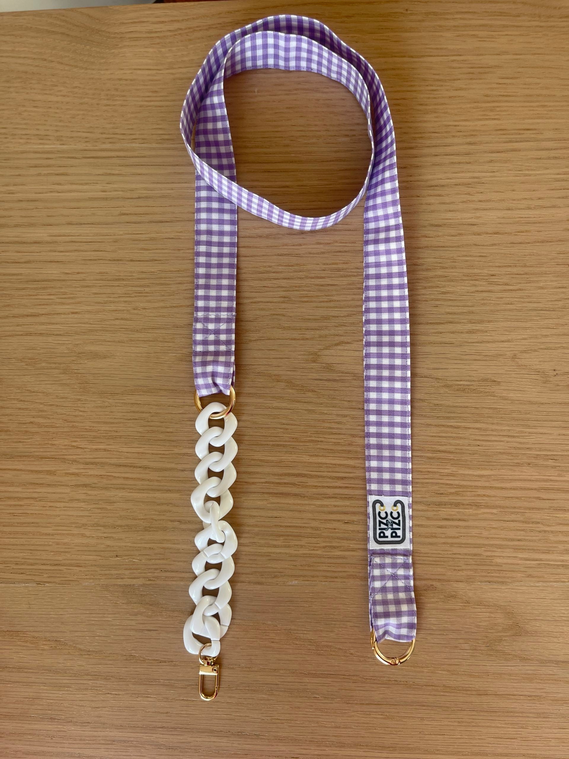 Lilac Gingham Grosgrain Ribbon