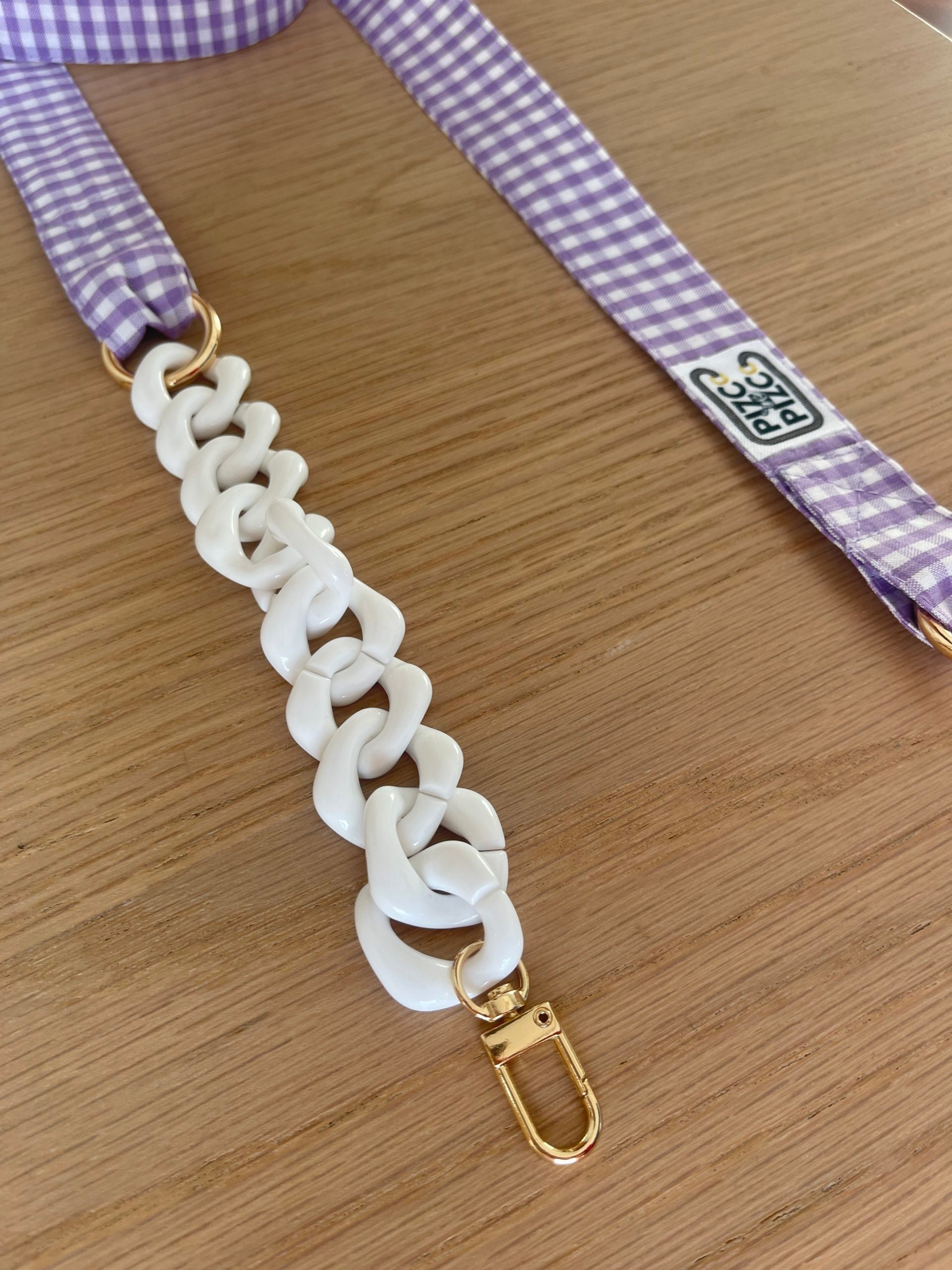 Lilac Gingham Grosgrain Ribbon