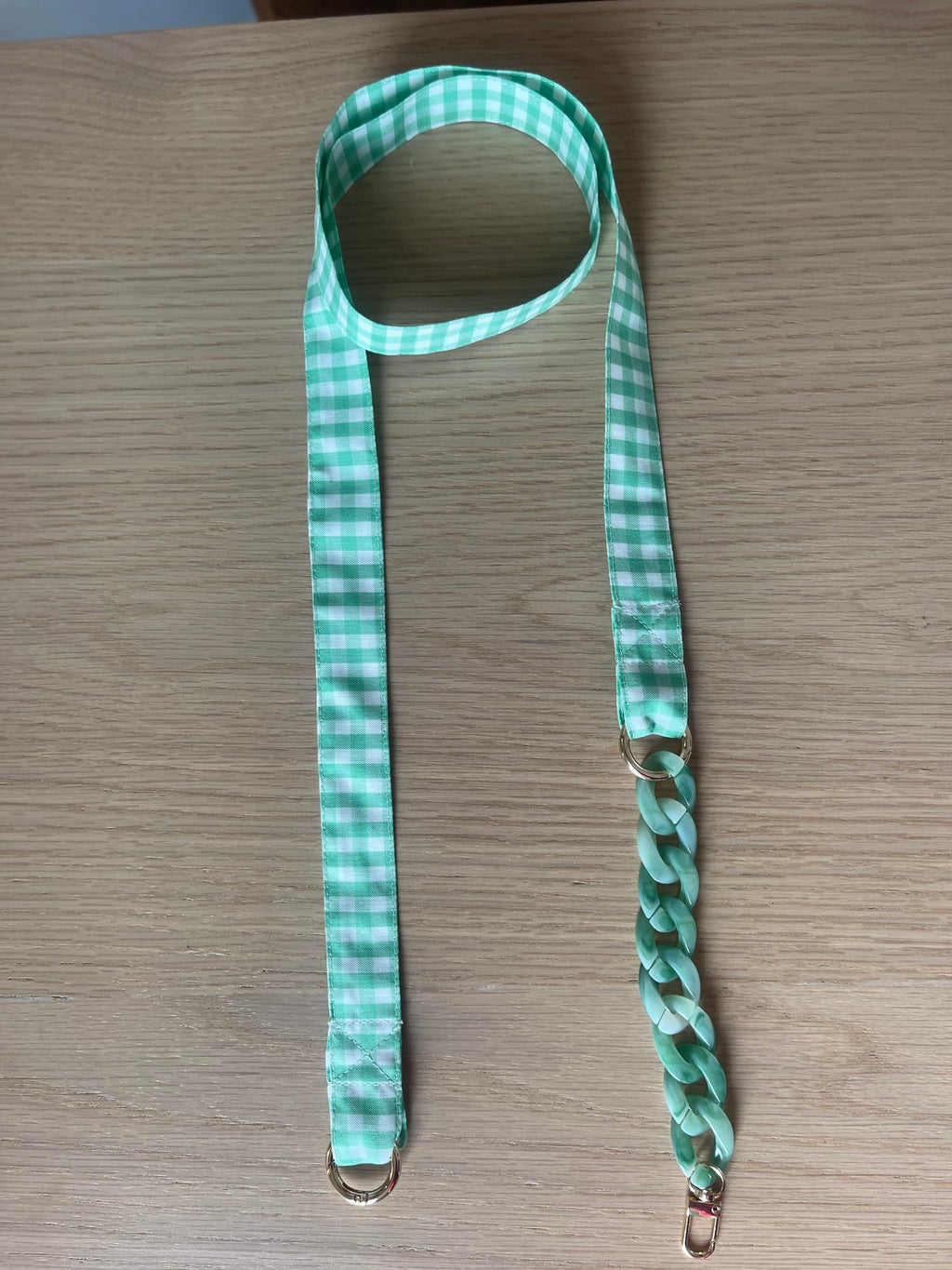 Cinta Móvil Cuadro Vichy Verde Mint
