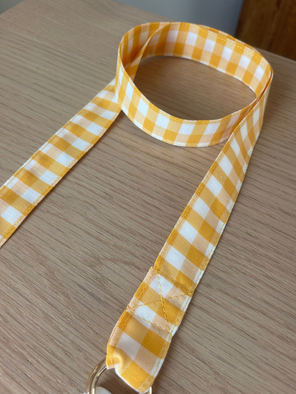Cinta Móvil Cuadro Vichy Amarillo