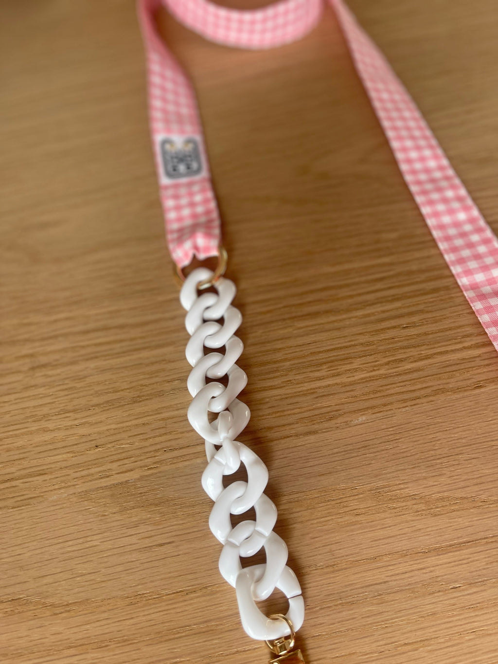 Pink Gingham Webbing