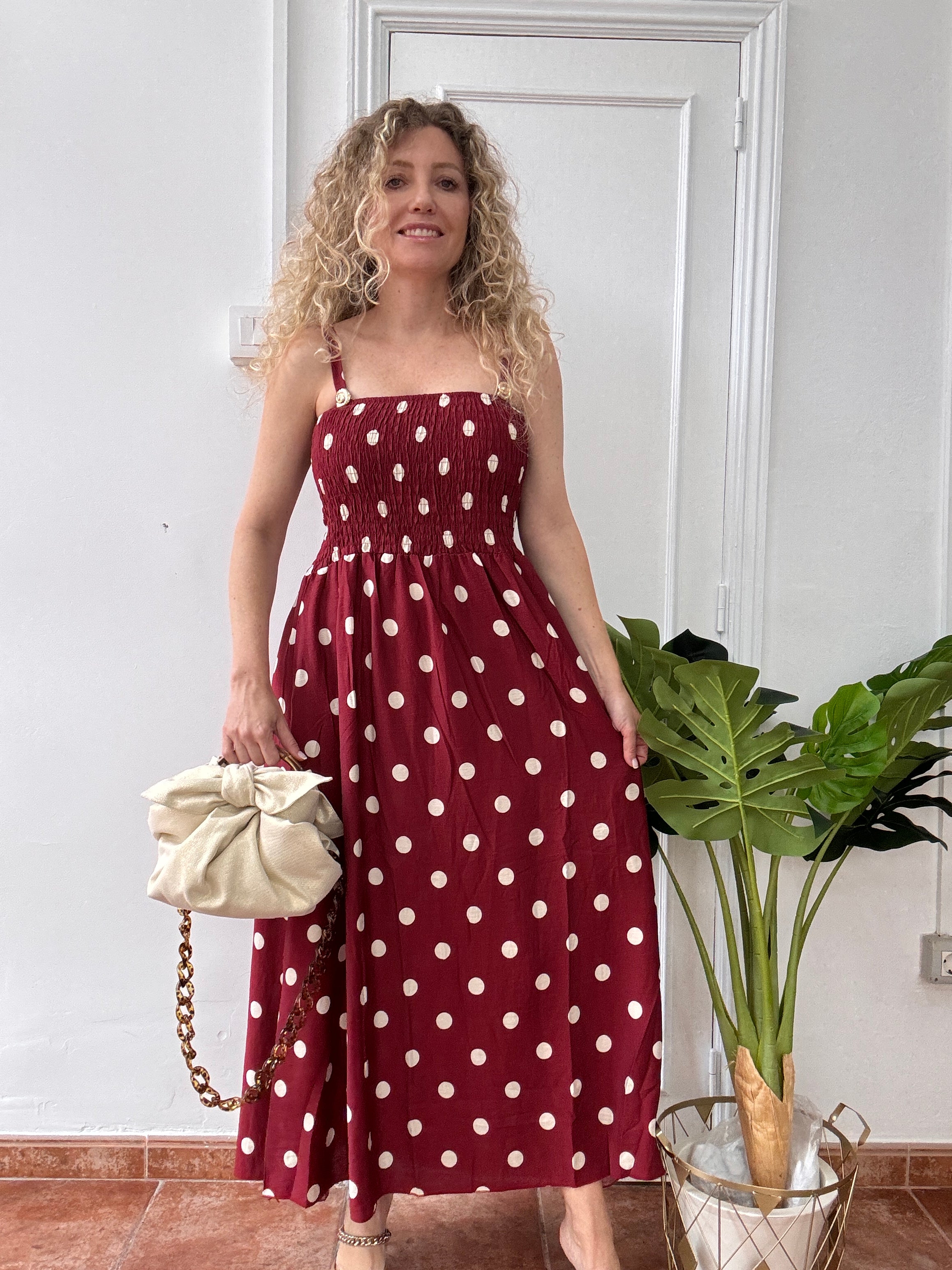 Black Floral Knot Dress