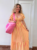 Vestido Amarillo Rayas
