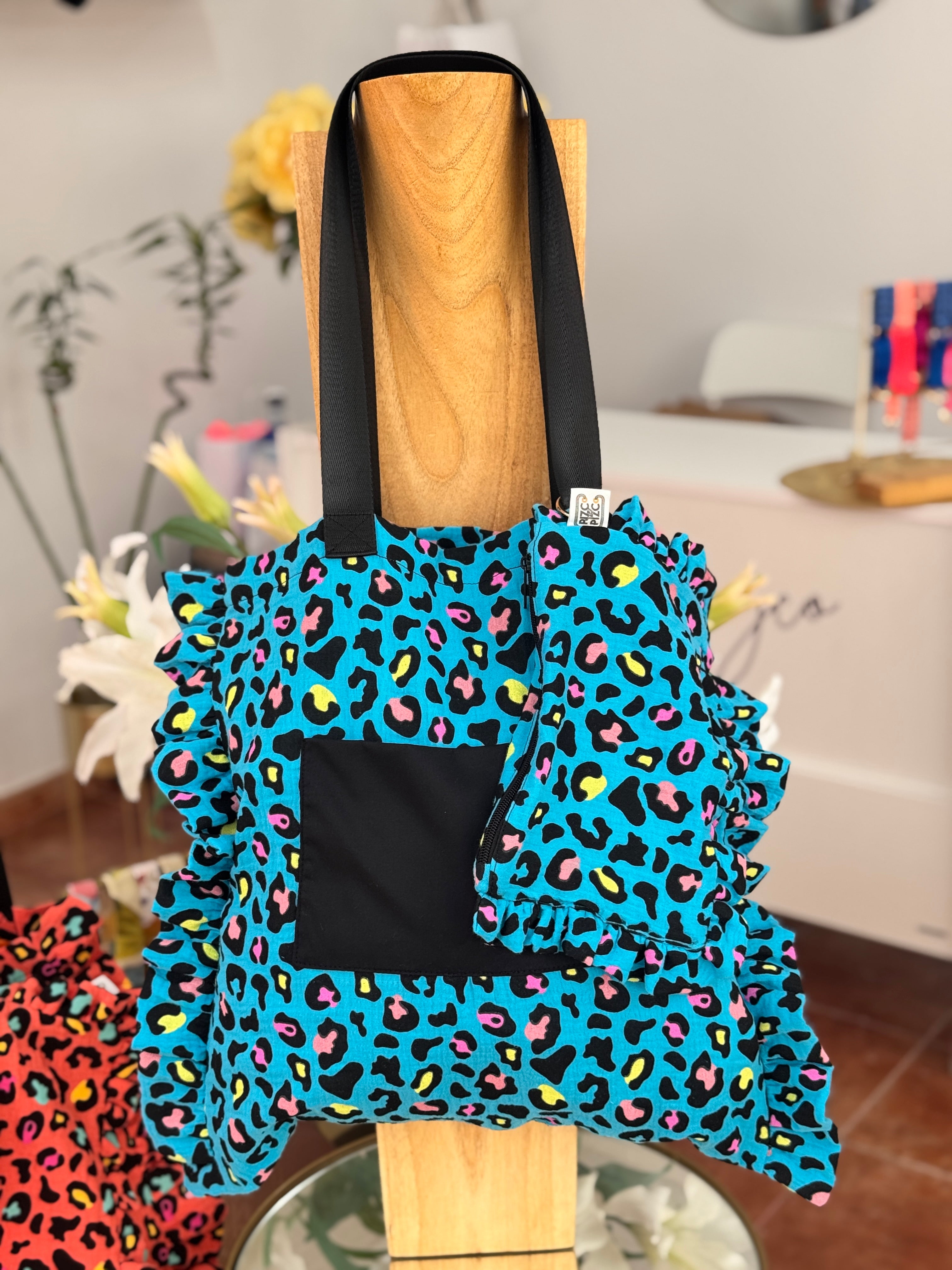 Gingham Beige Tote Bag