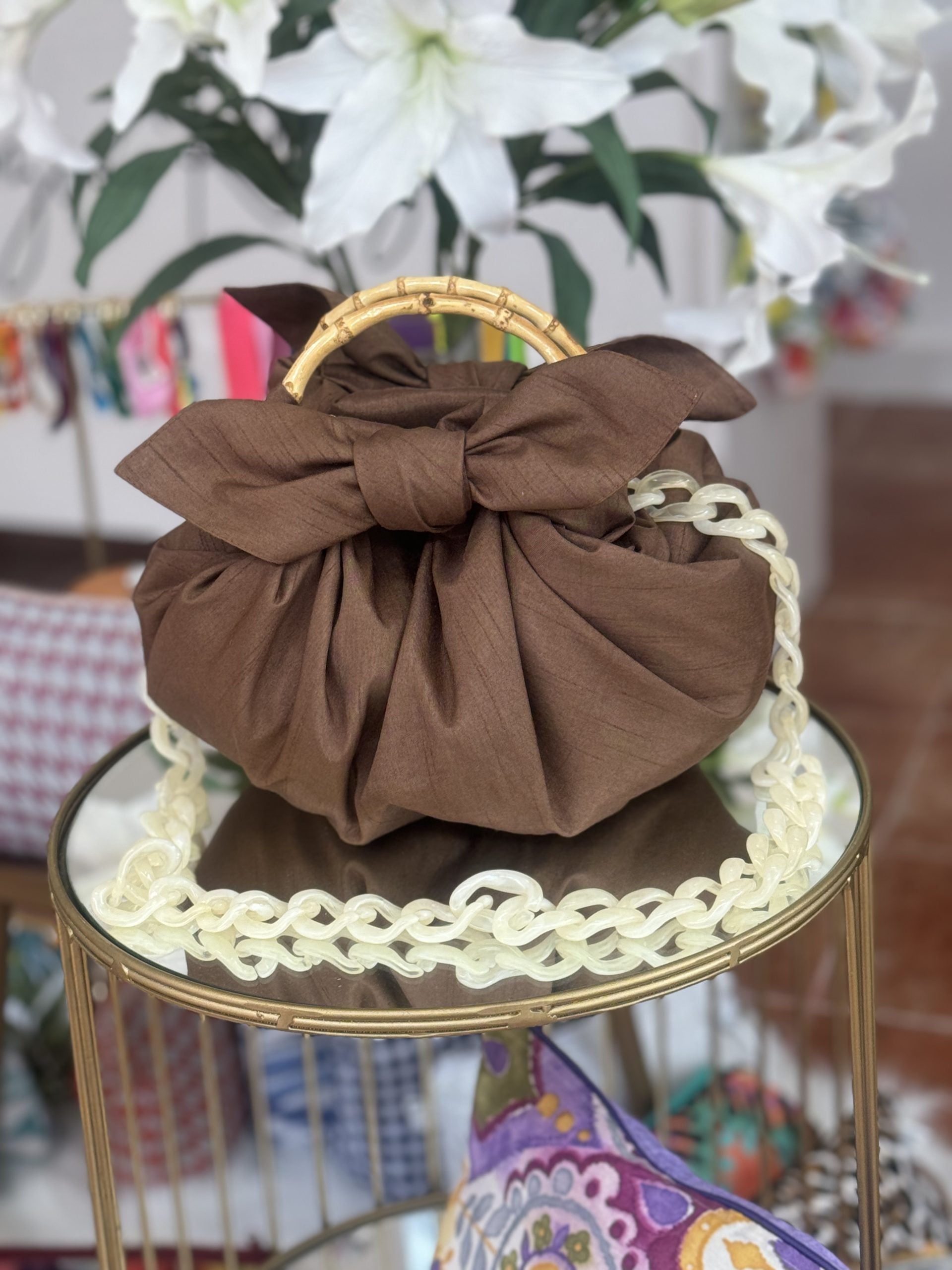 Japanese Knot Bag - Cinnamon