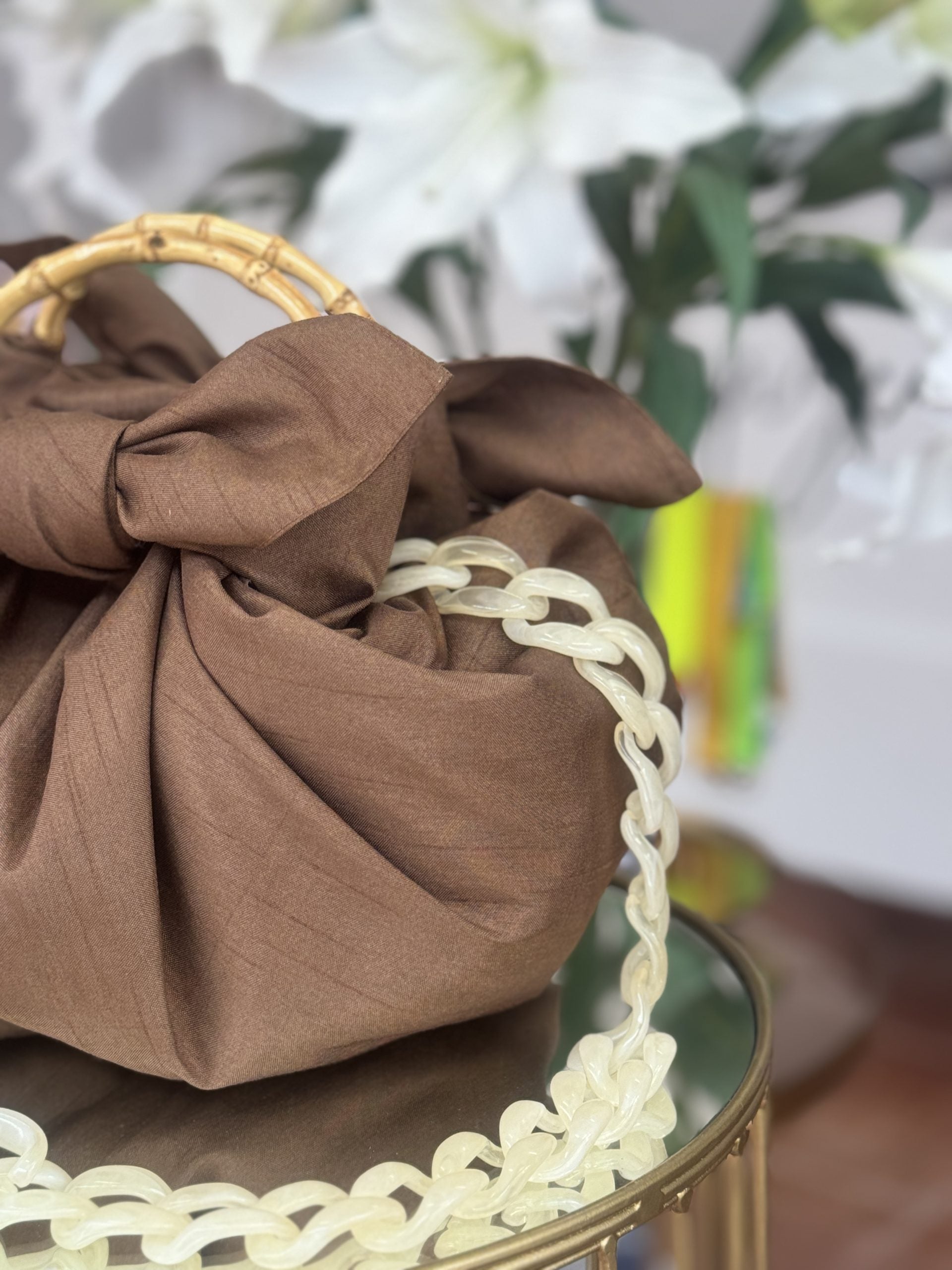 Japanese Knot Bag - Cinnamon