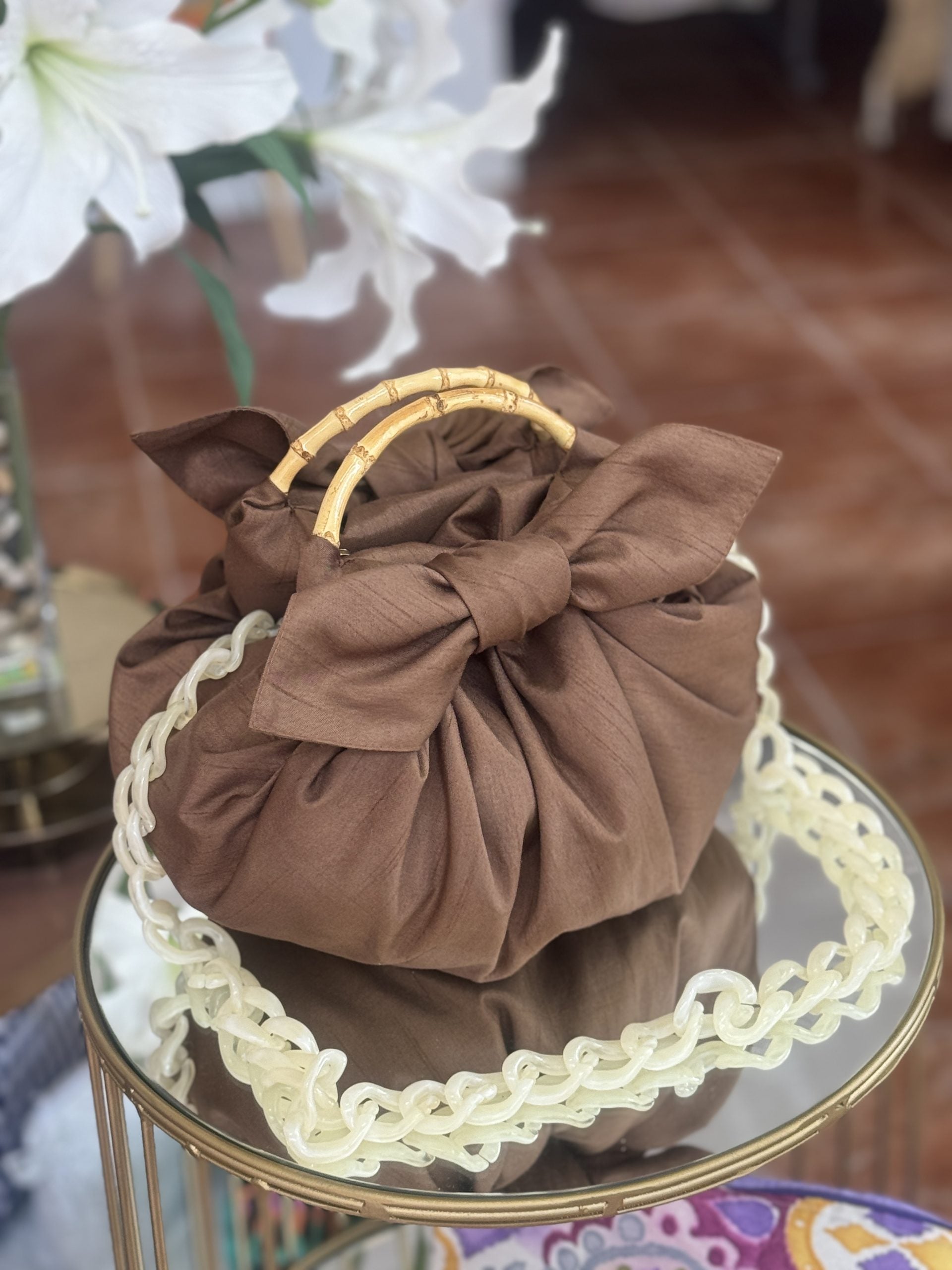 Japanese Knot Bag - Cinnamon
