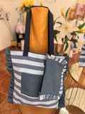 Gingham Beige Tote Bag