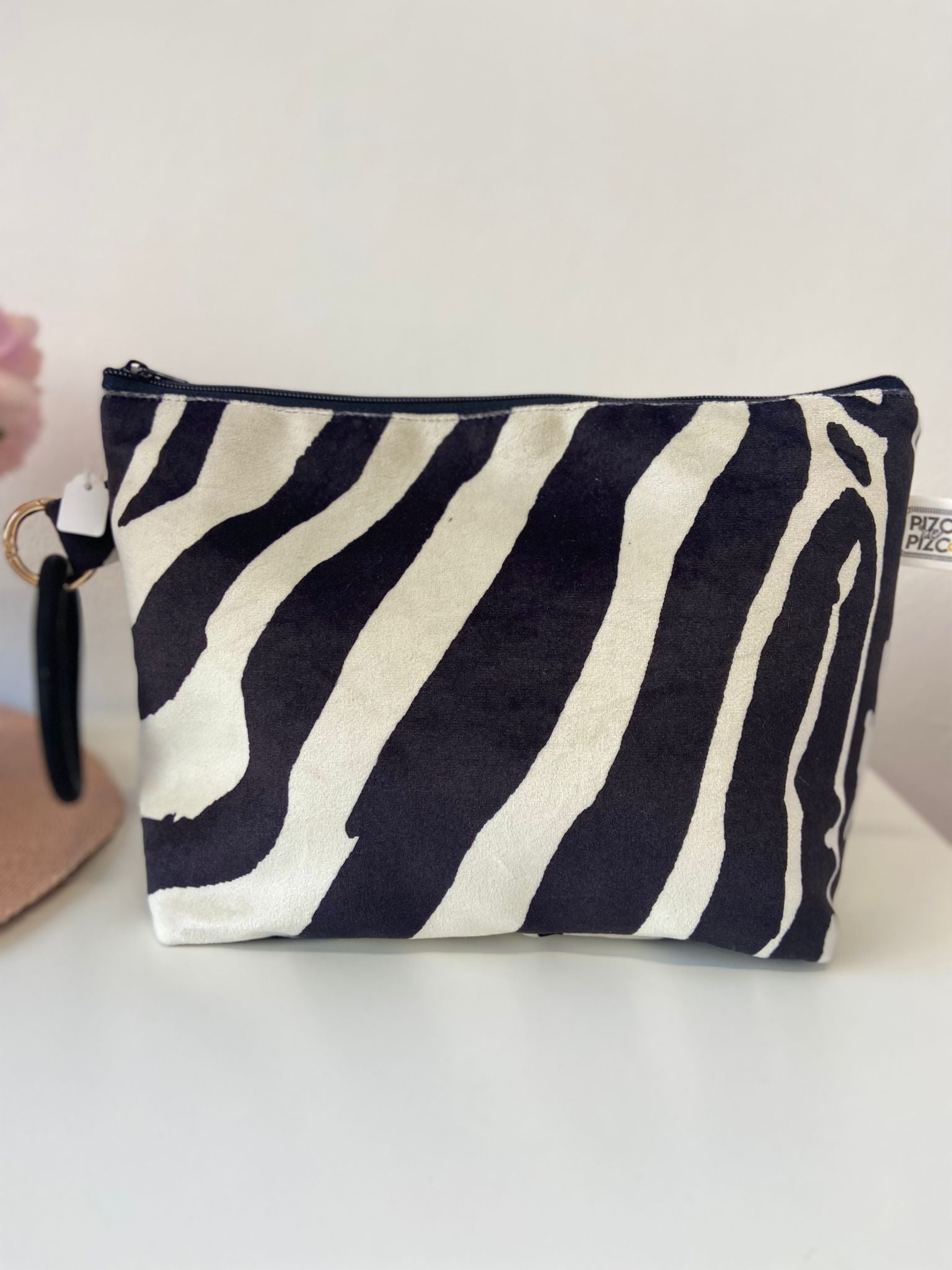 Animal Print Zebra Toiletry Bag